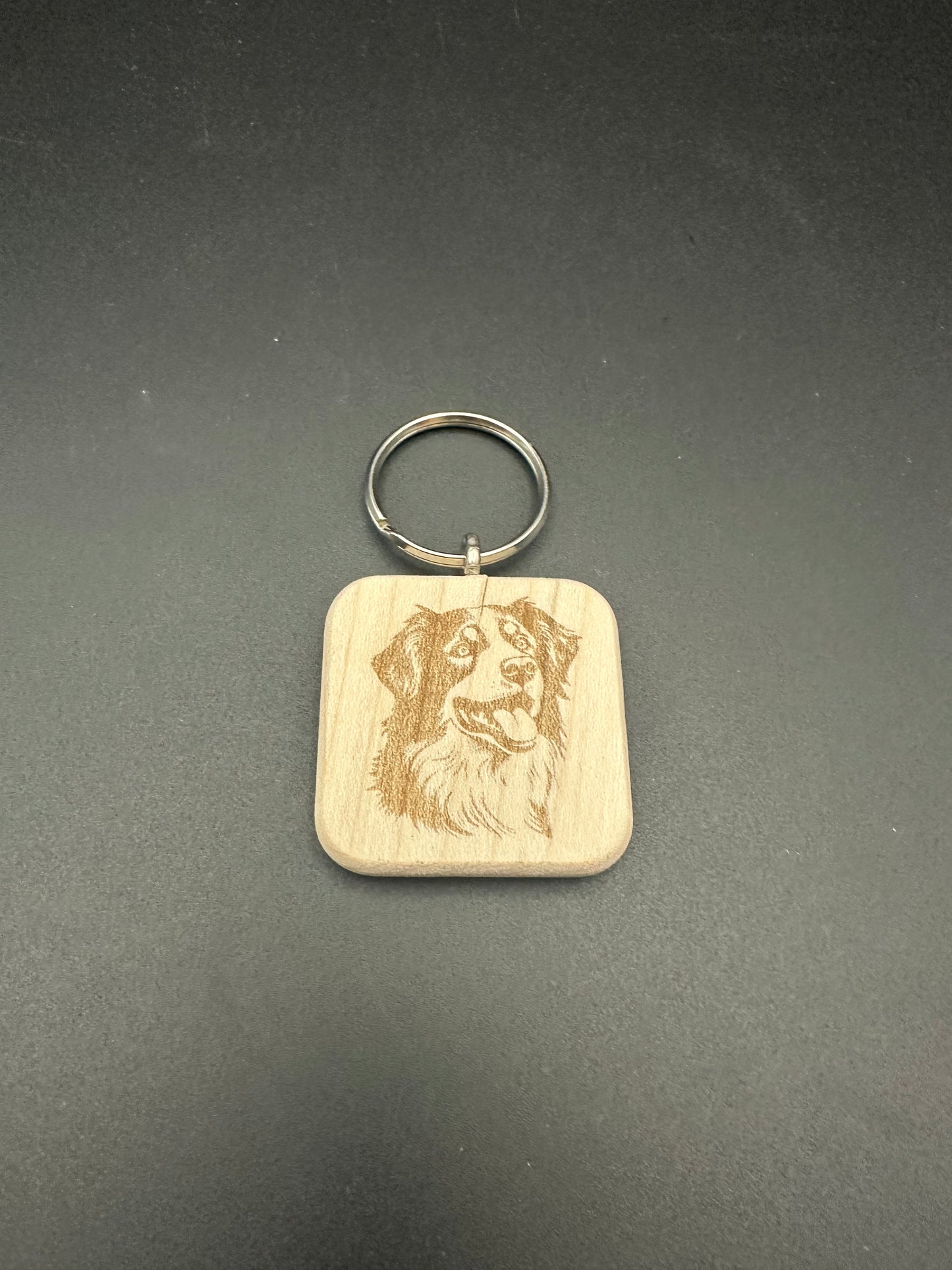 Holzschlüssel Anhänger Ahorn massiv Hunderassen