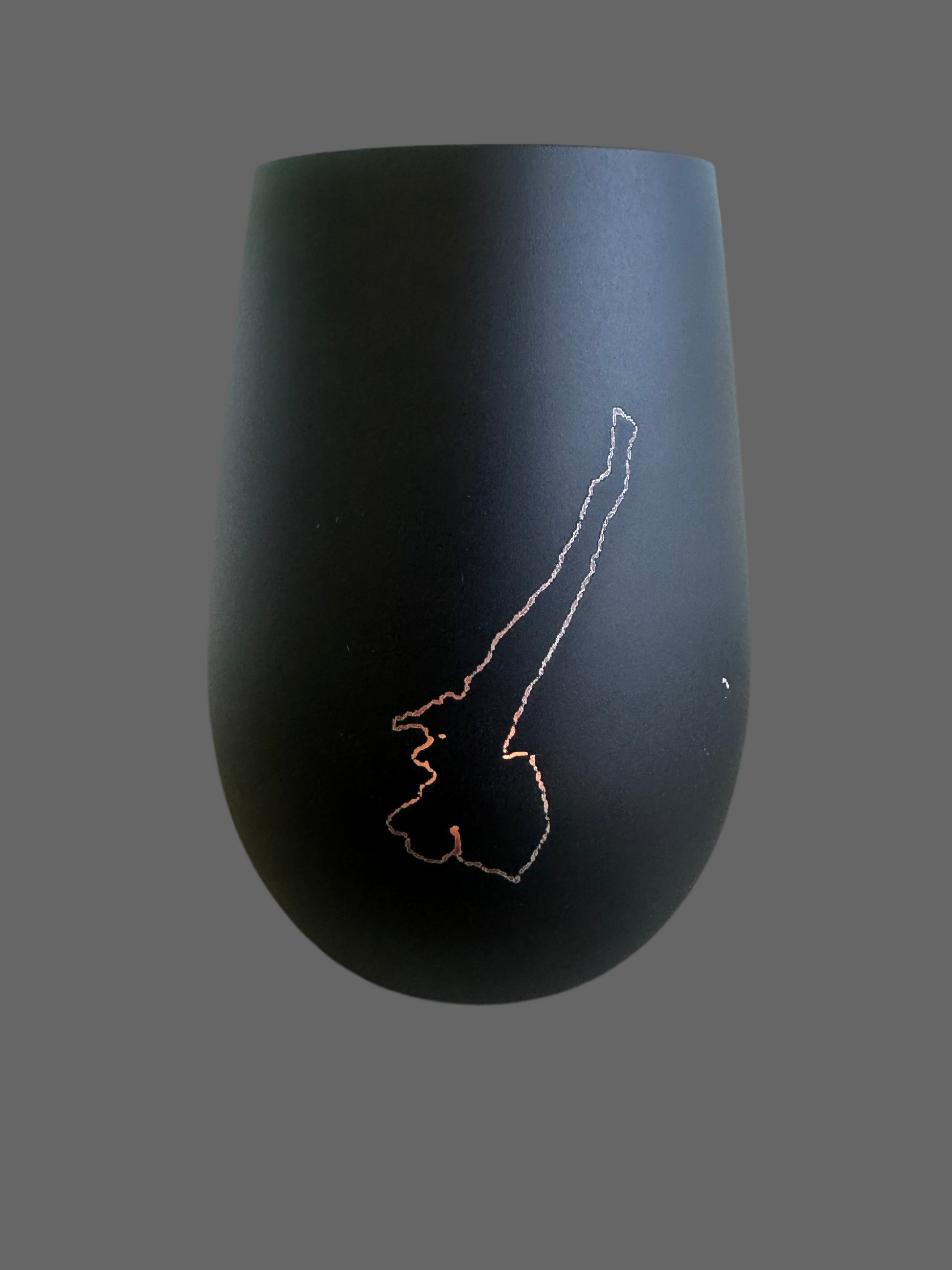 Stölzle Windlicht Glas Gardasee – Italien-Erinnerung für Zuhause Rückseite