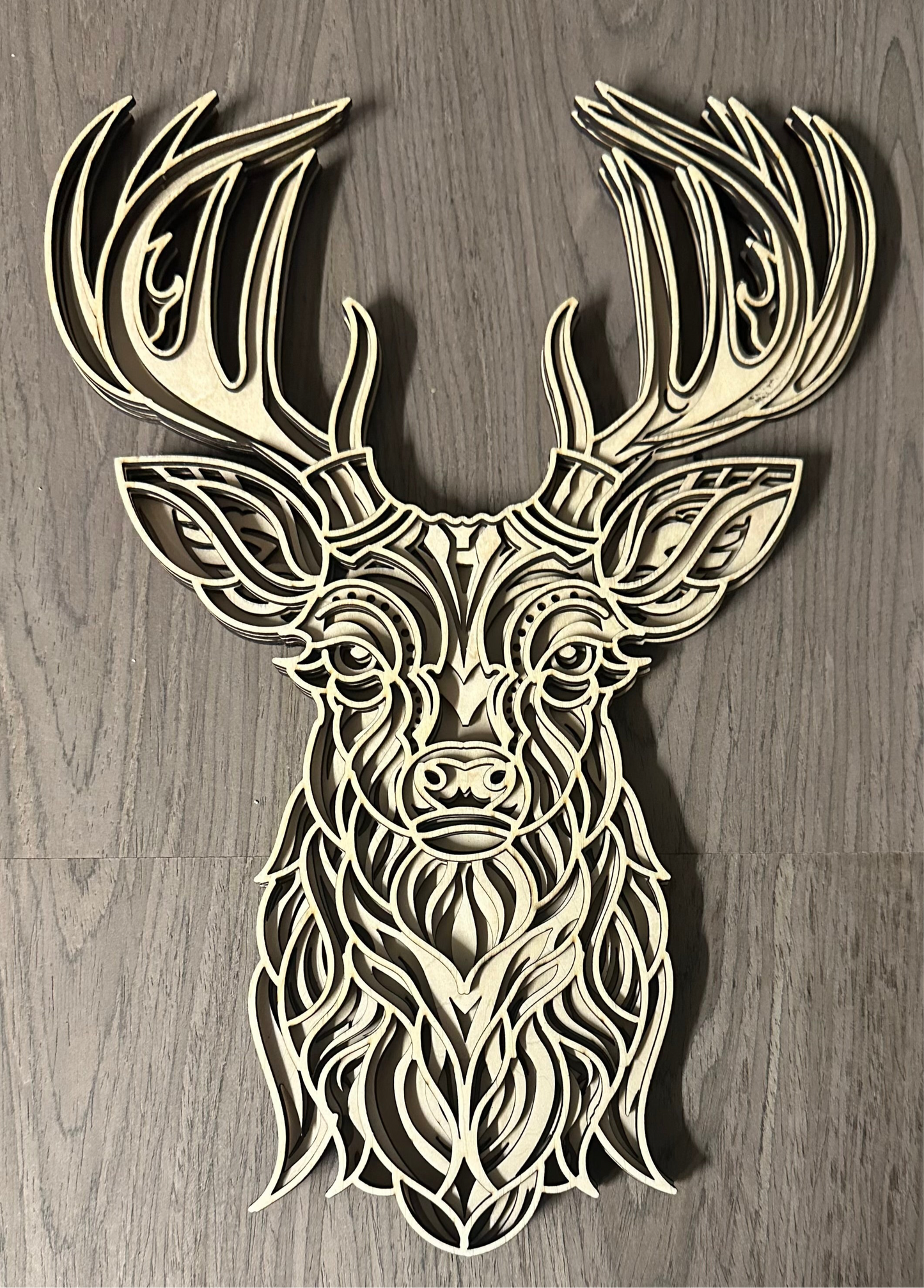 Wanddekoration Hirsch 3D