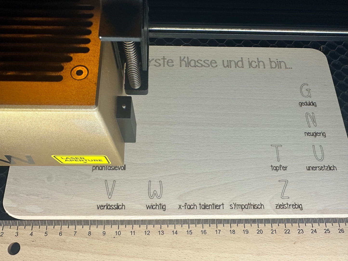 Vesper Brettchen „Mein erstes ABC"