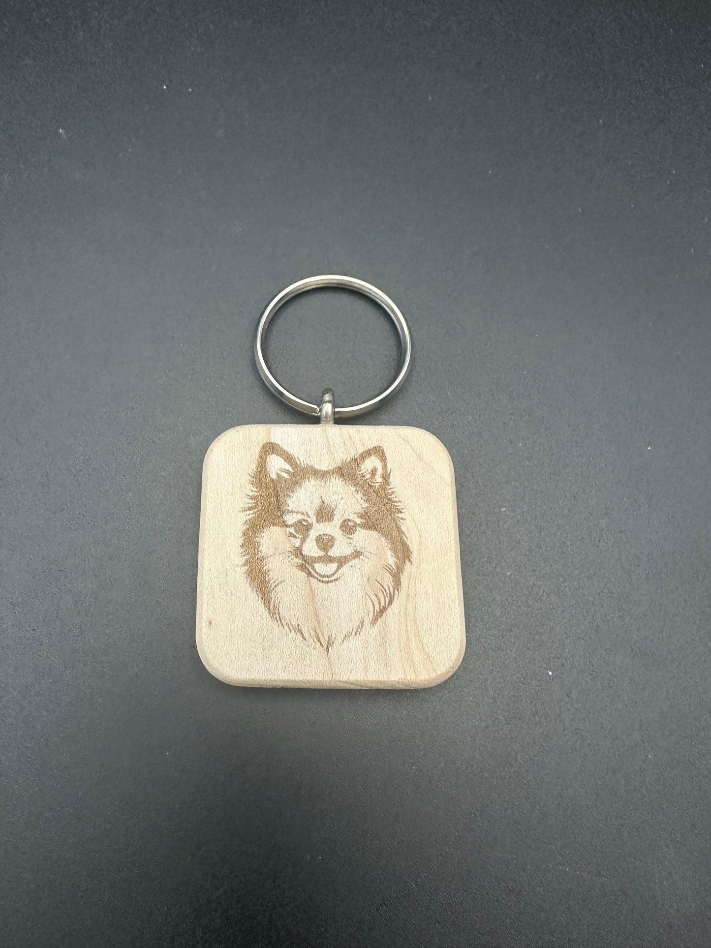 Holzschlüssel Anhänger Ahorn massiv Hunderassen