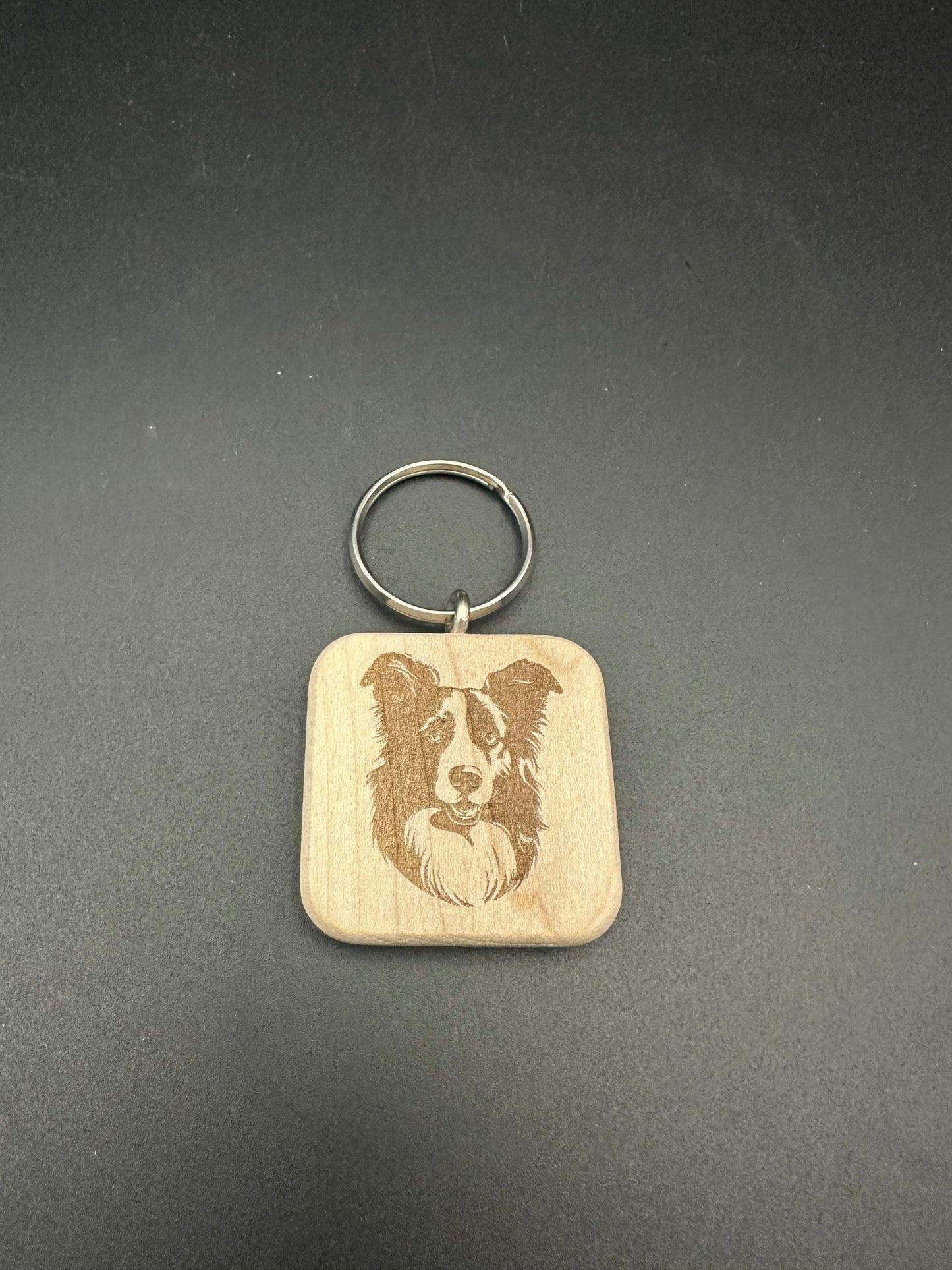Holzschlüssel Anhänger Ahorn massiv Hunderassen