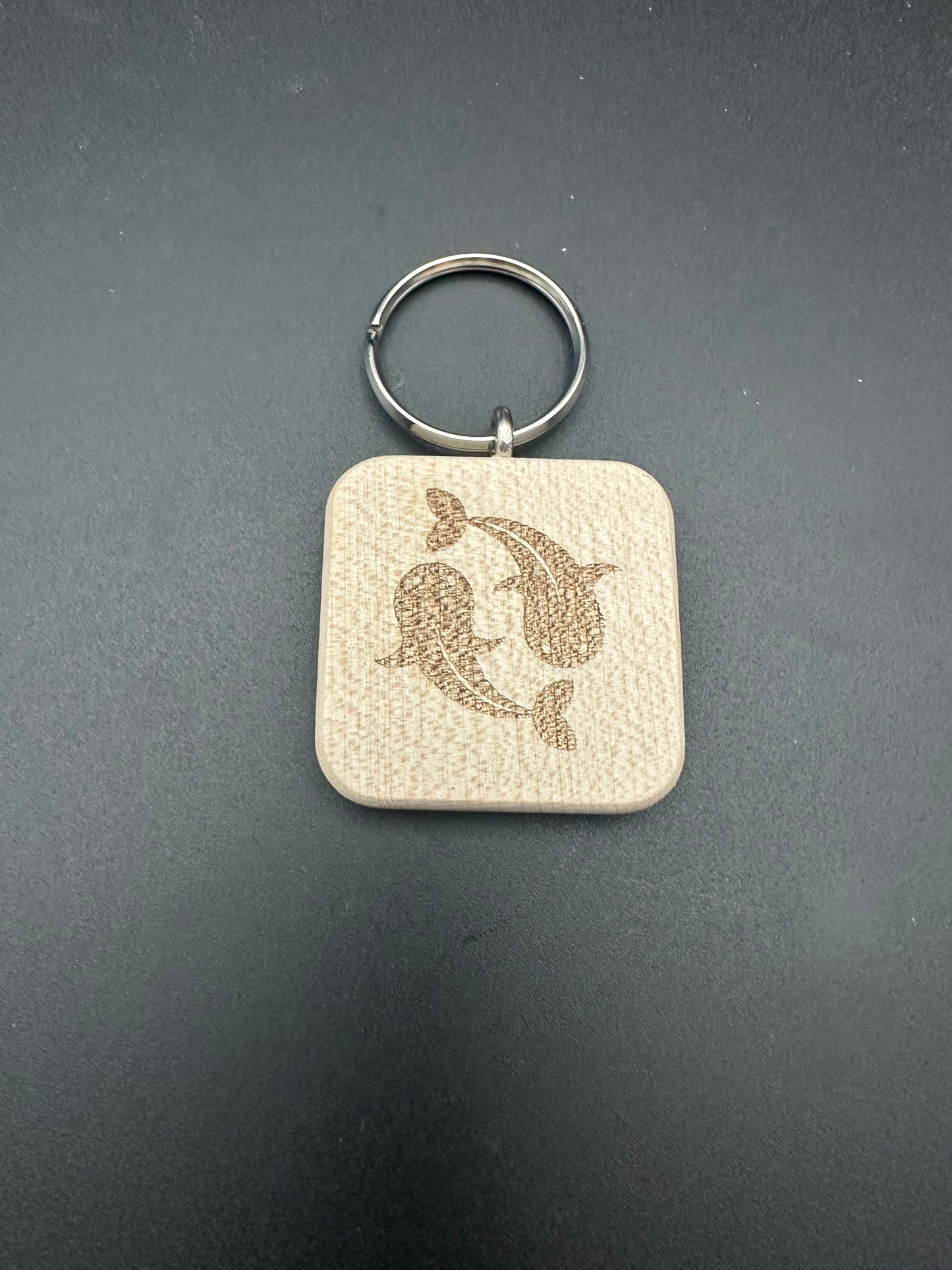 Holzschlüssel Anhänger Tiermotive Ahorn massiv