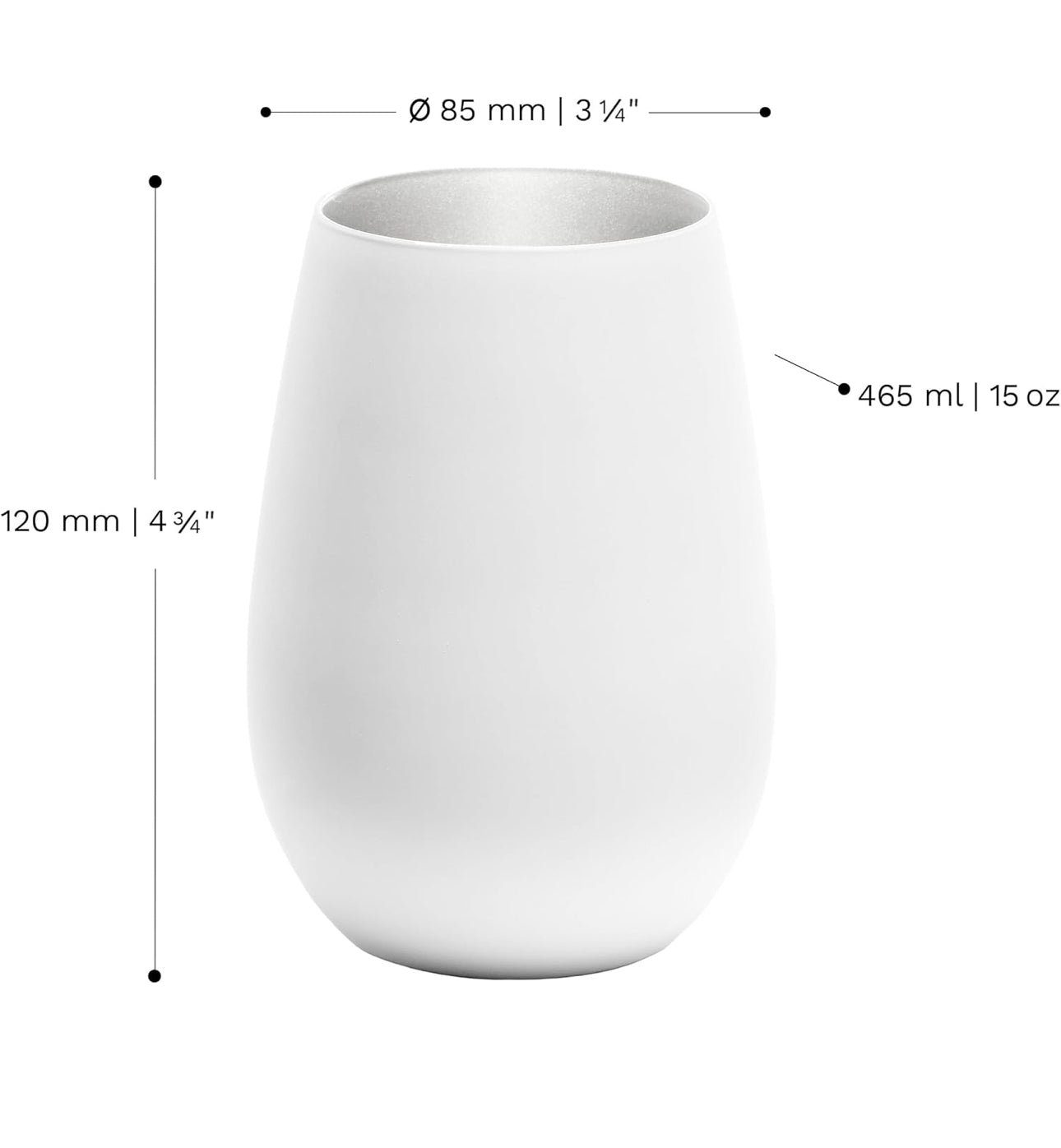 Stölzle Windlicht Glas Gardasee – Italien-Erinnerung für Zuhause weiß