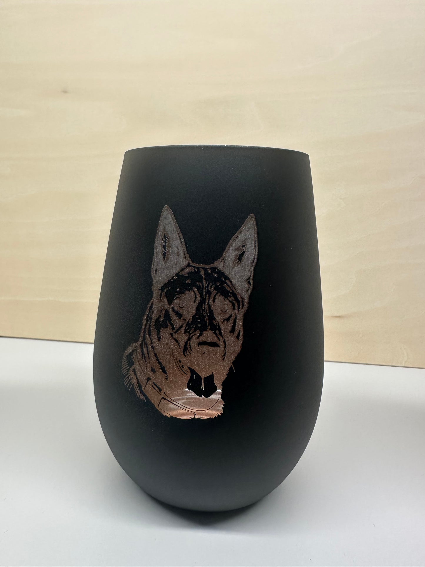 Windlicht Glas „Schäferhund“