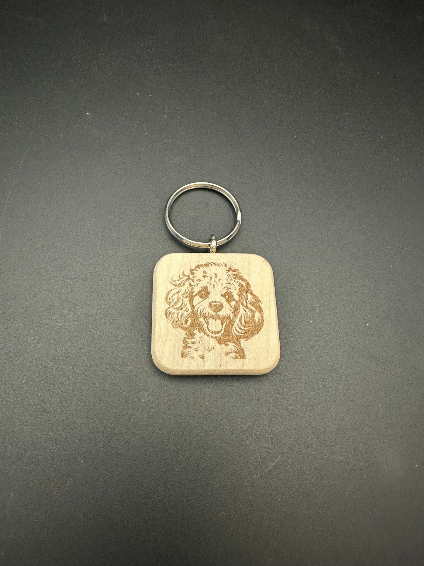 Holzschlüssel Anhänger Ahorn massiv Hunderassen