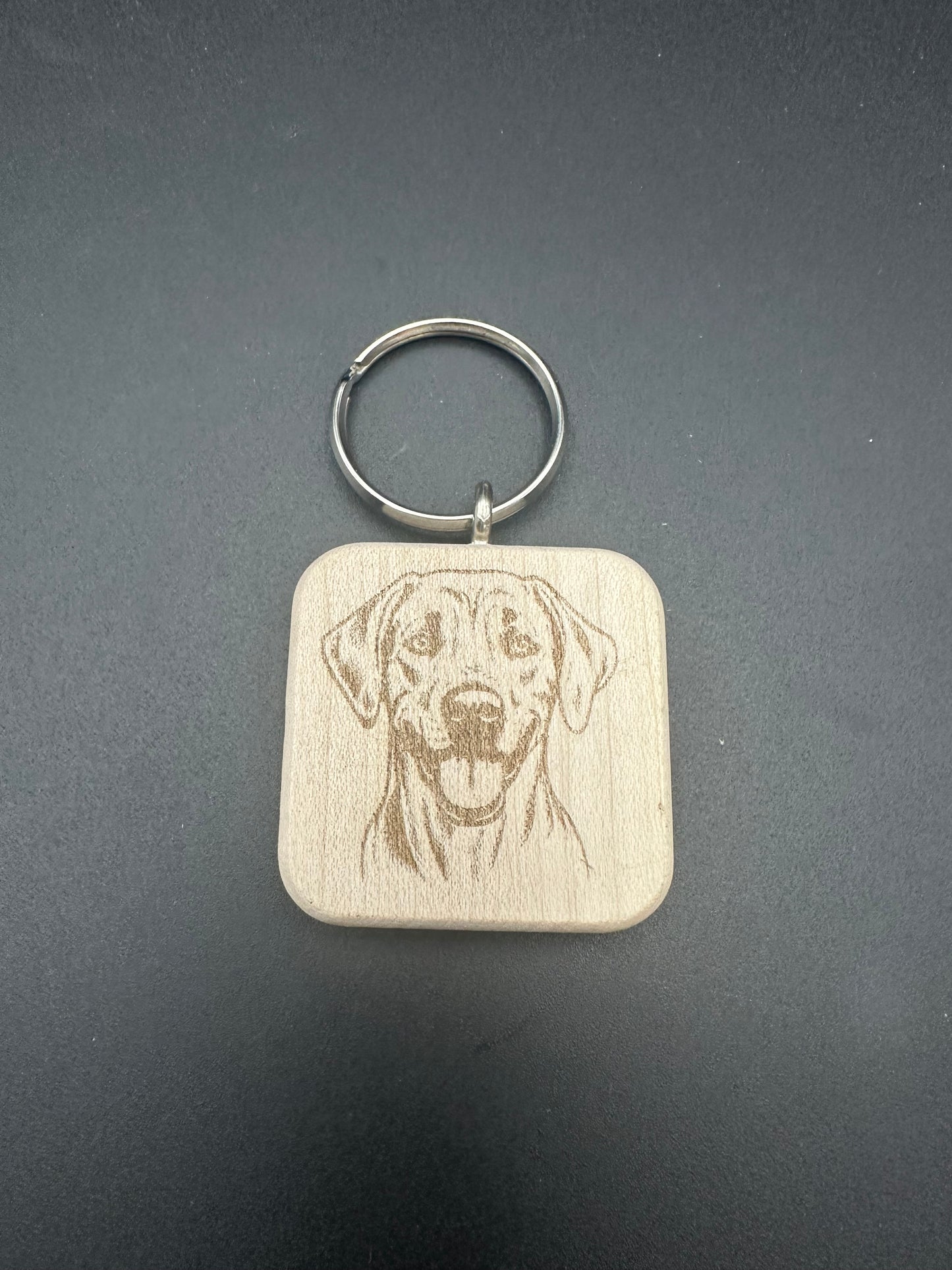 Holzschlüssel Anhänger Ahorn massiv Hunderassen