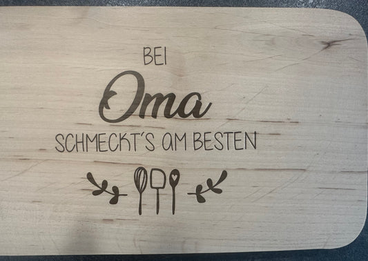 Vesper Brett Oma 26x15cm – Liebevolles Geschenk für Großmutter