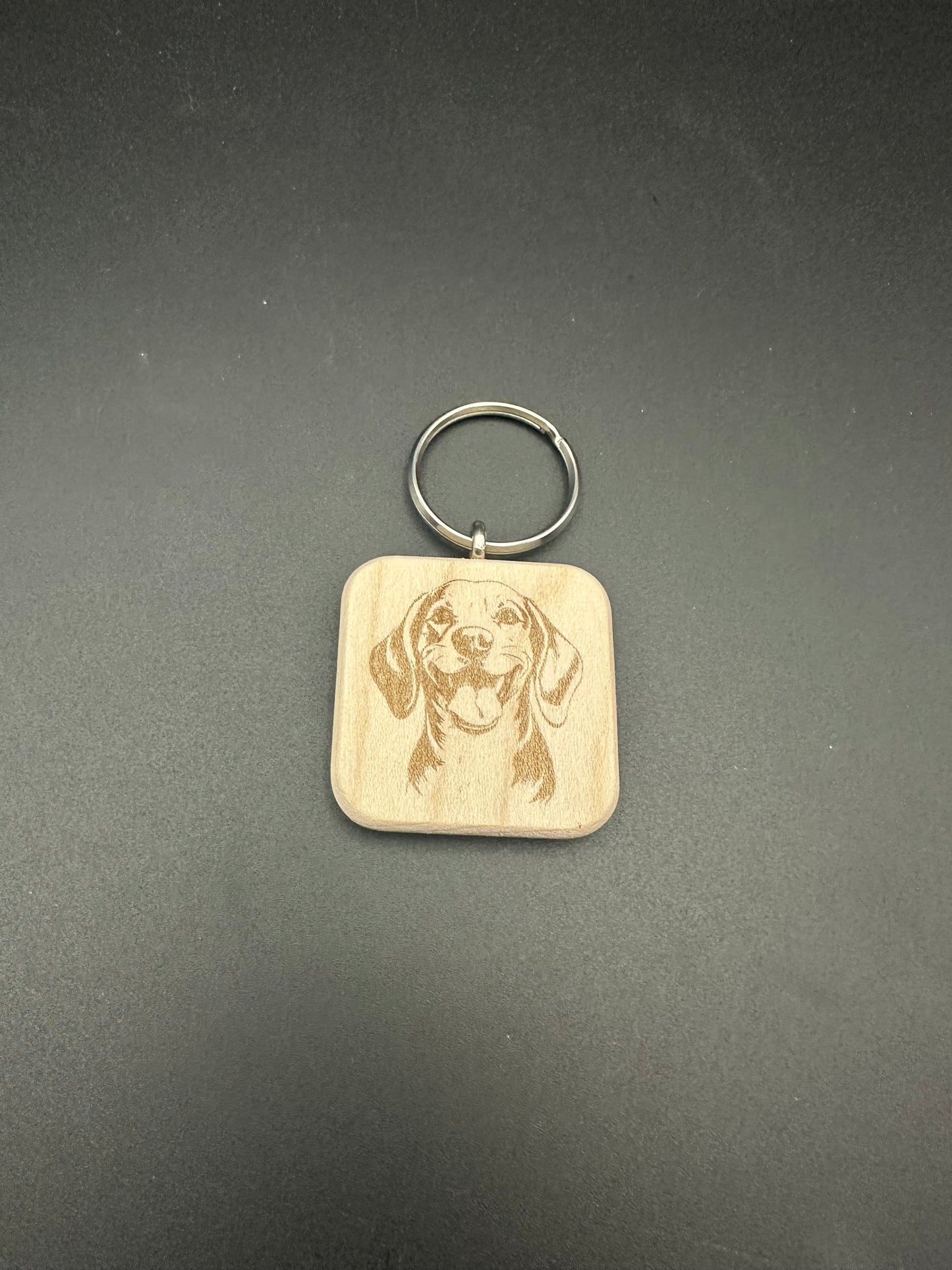 Holzschlüssel Anhänger Ahorn massiv Hunderassen