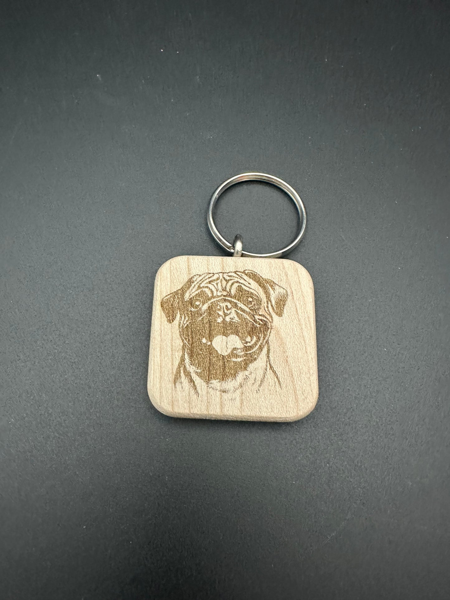 Holzschlüssel Anhänger Ahorn massiv Hunderassen