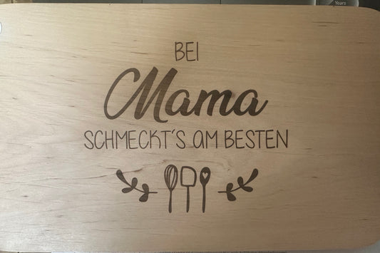 Vesperbrett Mama 26x15cm – Liebevolles Geschenk zum Muttertag