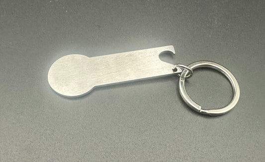 Einkaufswagen Chip mit Flaschenöffner „Werbeträger“