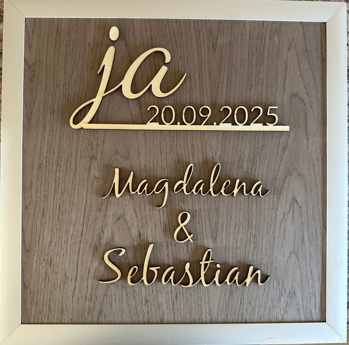 Hochzeits- oder Jahrestafel 3d Modell