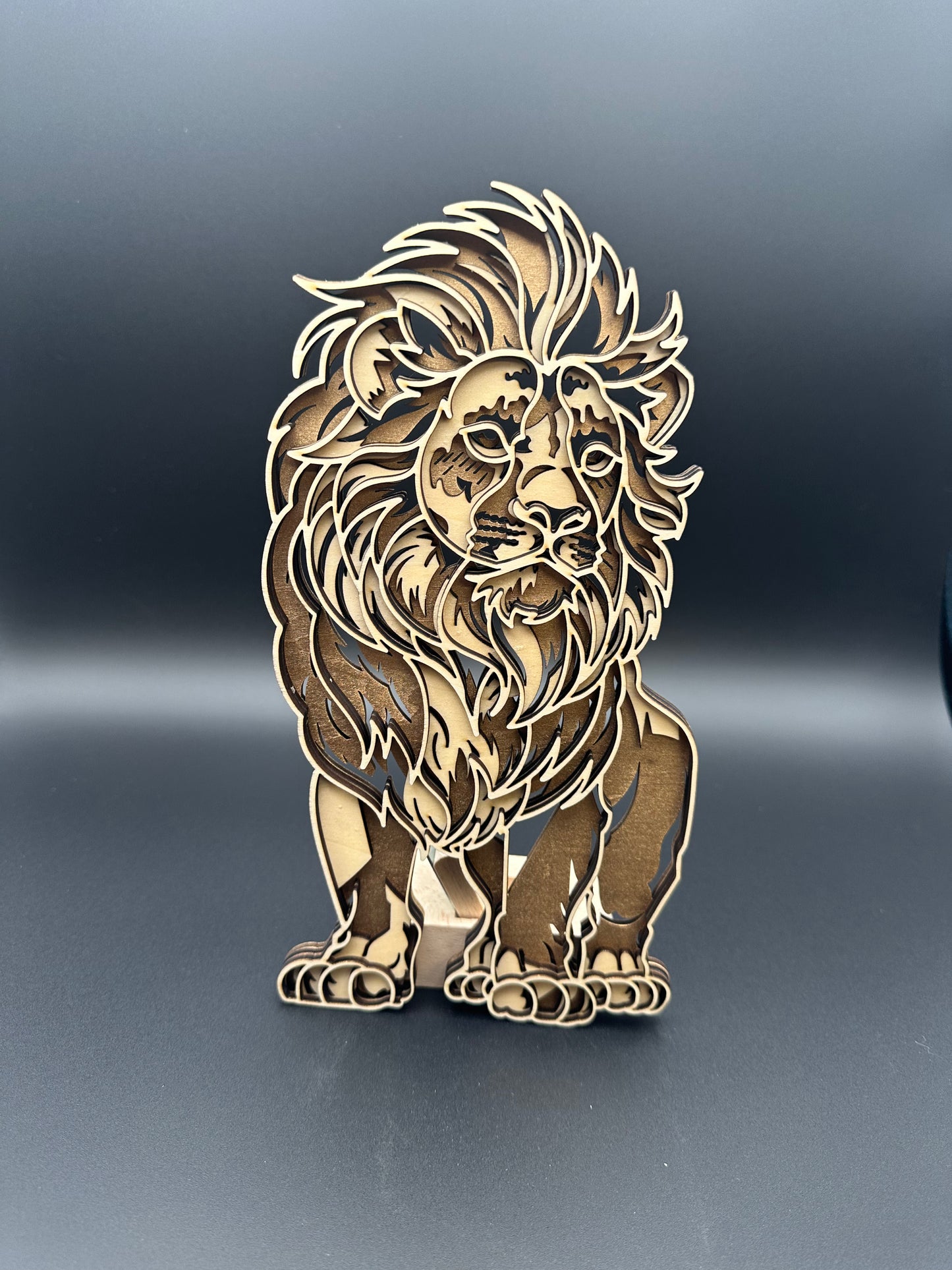 Wandbild 3d „Löwe“