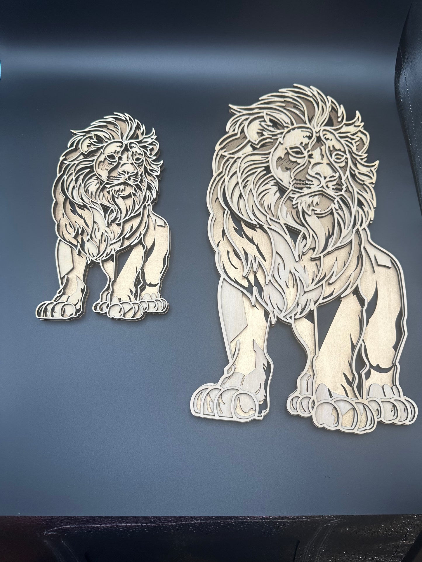 Wandbild 3d „Löwe“ groß