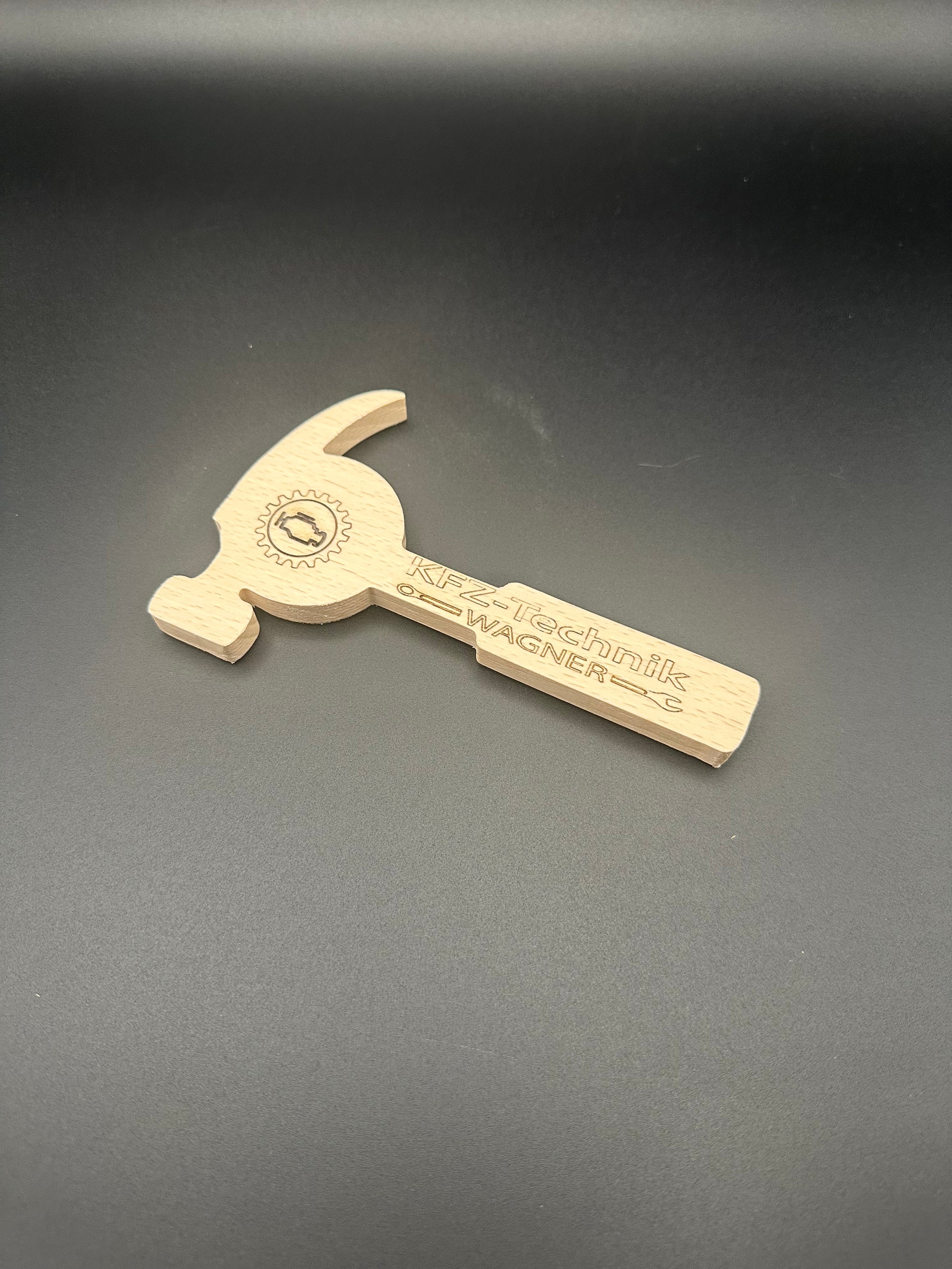 Hammer Flaschenöffner aus Holz | Lustiges Geschenk für Handwerker