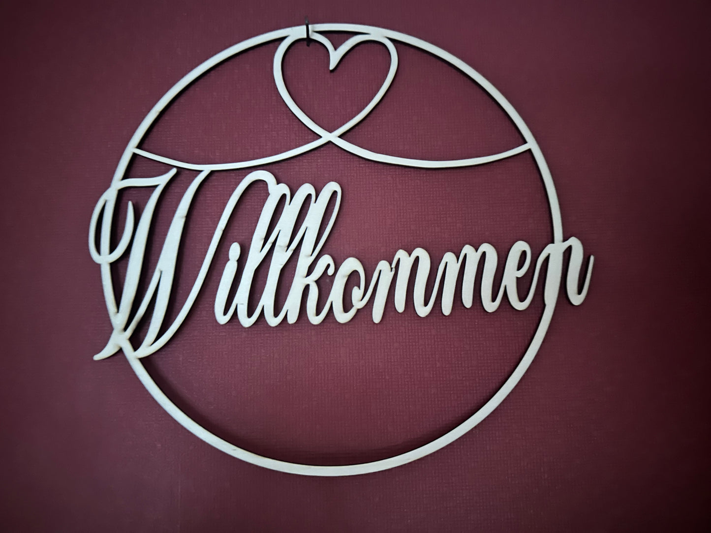 Wandbild gefräst 280mm - Individuelles Holzwandbild | Holzdesign & Lasertechnik