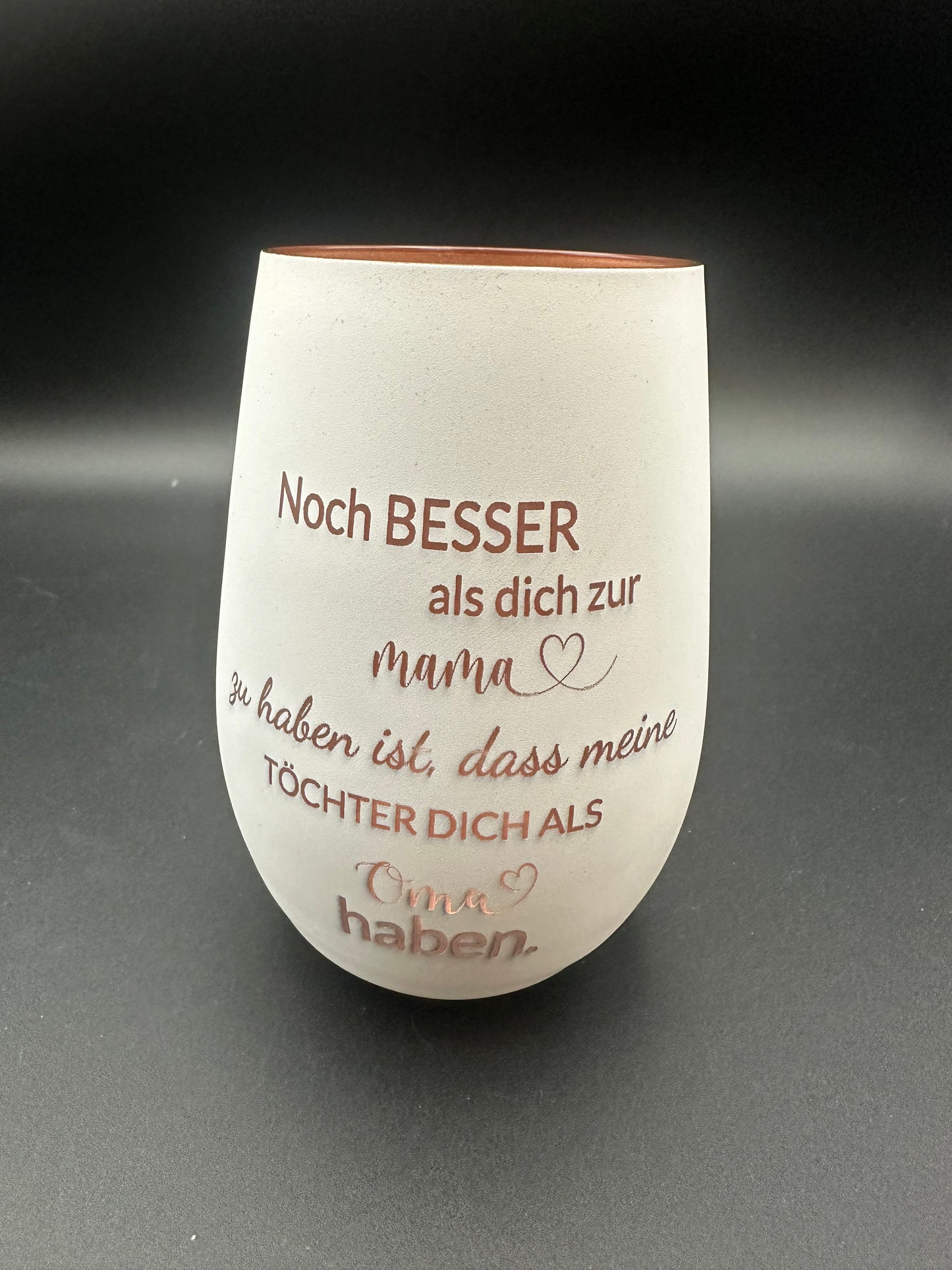 Stölzle Windlicht Glas Tochter „Mama / Oma"