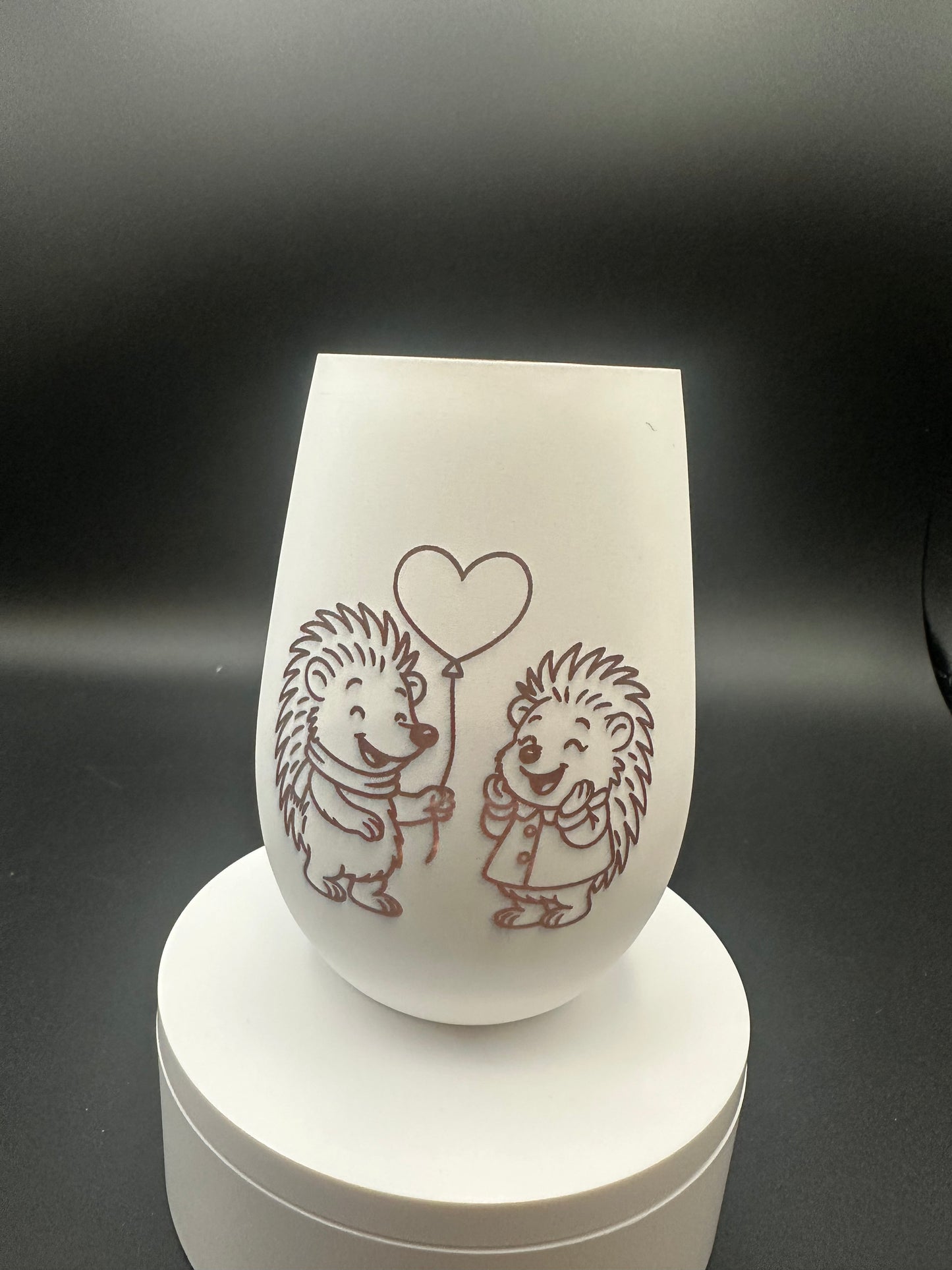 Stölzle Glas Windlicht Igel "Herbstzauber"