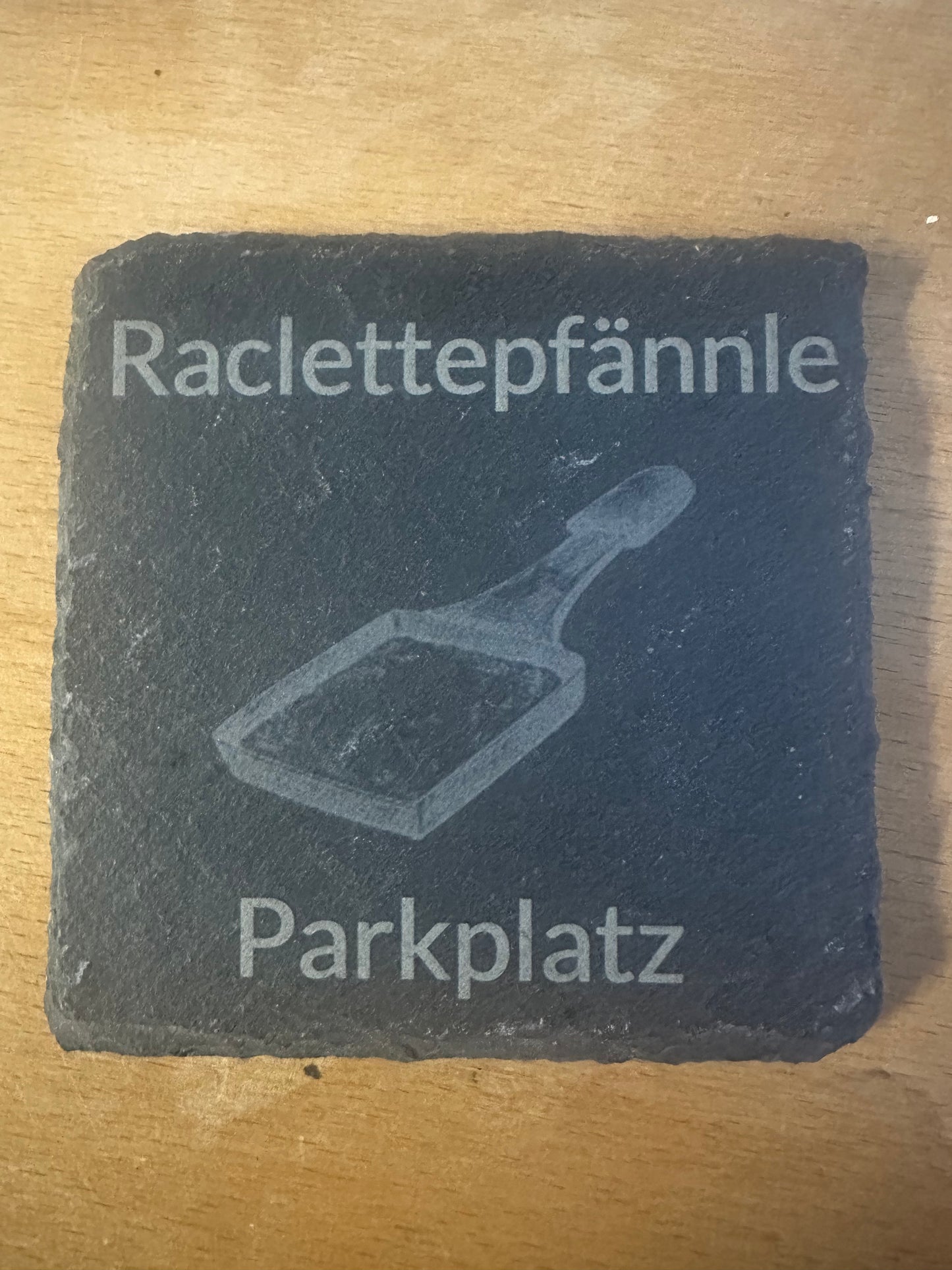 Raclette-Pfännchen Abstell Platz Schiefer 100x100mm