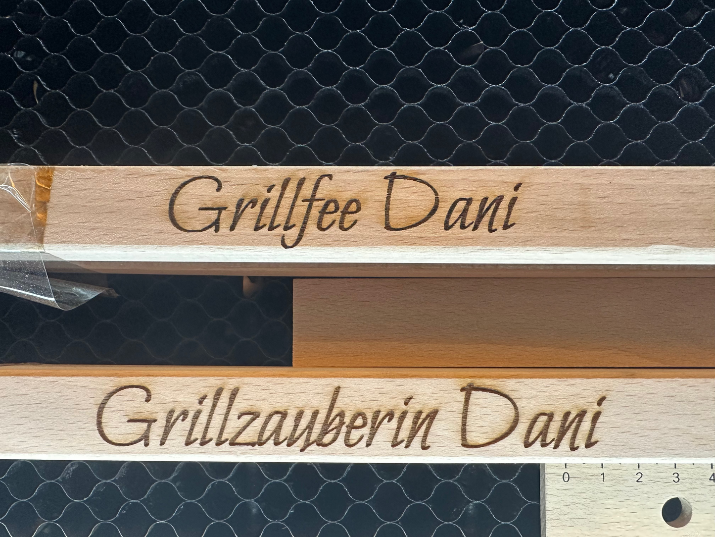 Pinza per barbecue/salsicce di alta qualità in legno di faggio - 39 cm