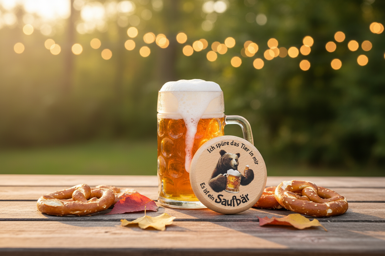 Bierdeckel Saufbär Lifestyle