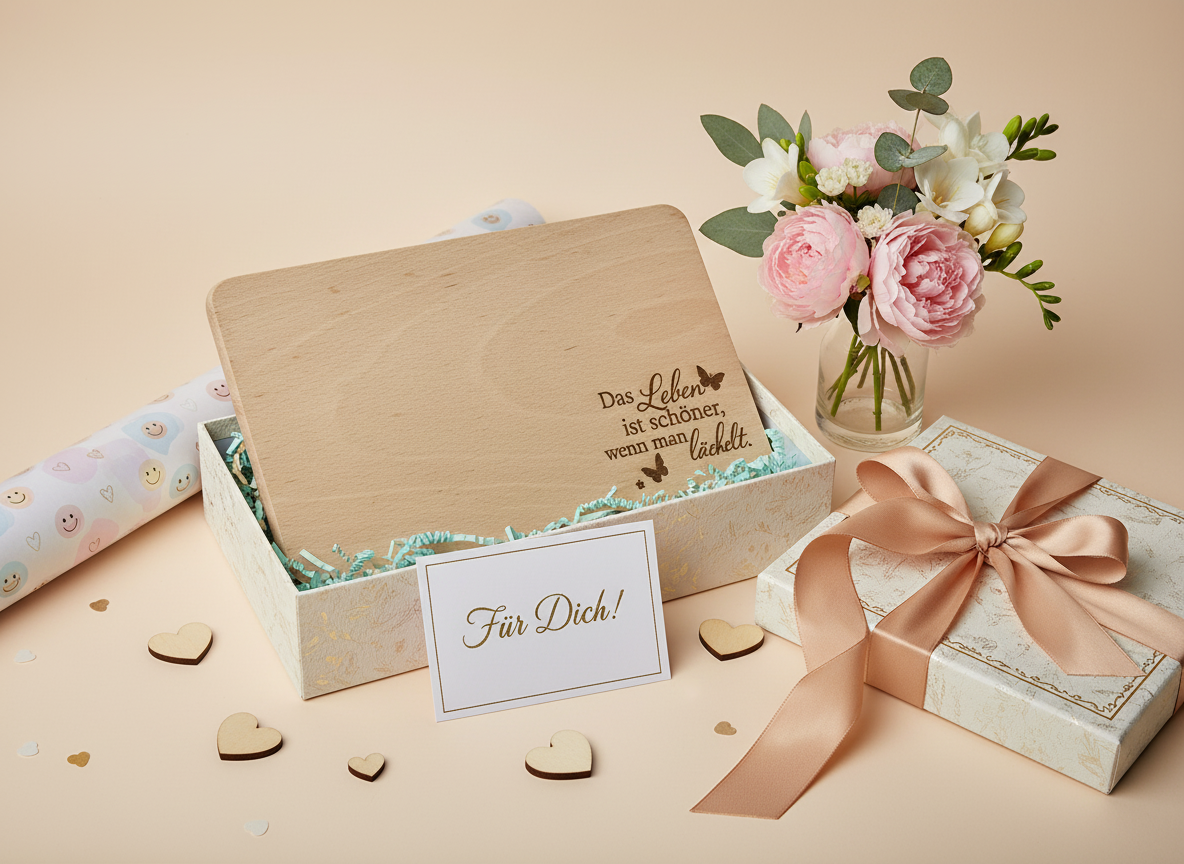 Elegante Geschenk-Präsentation