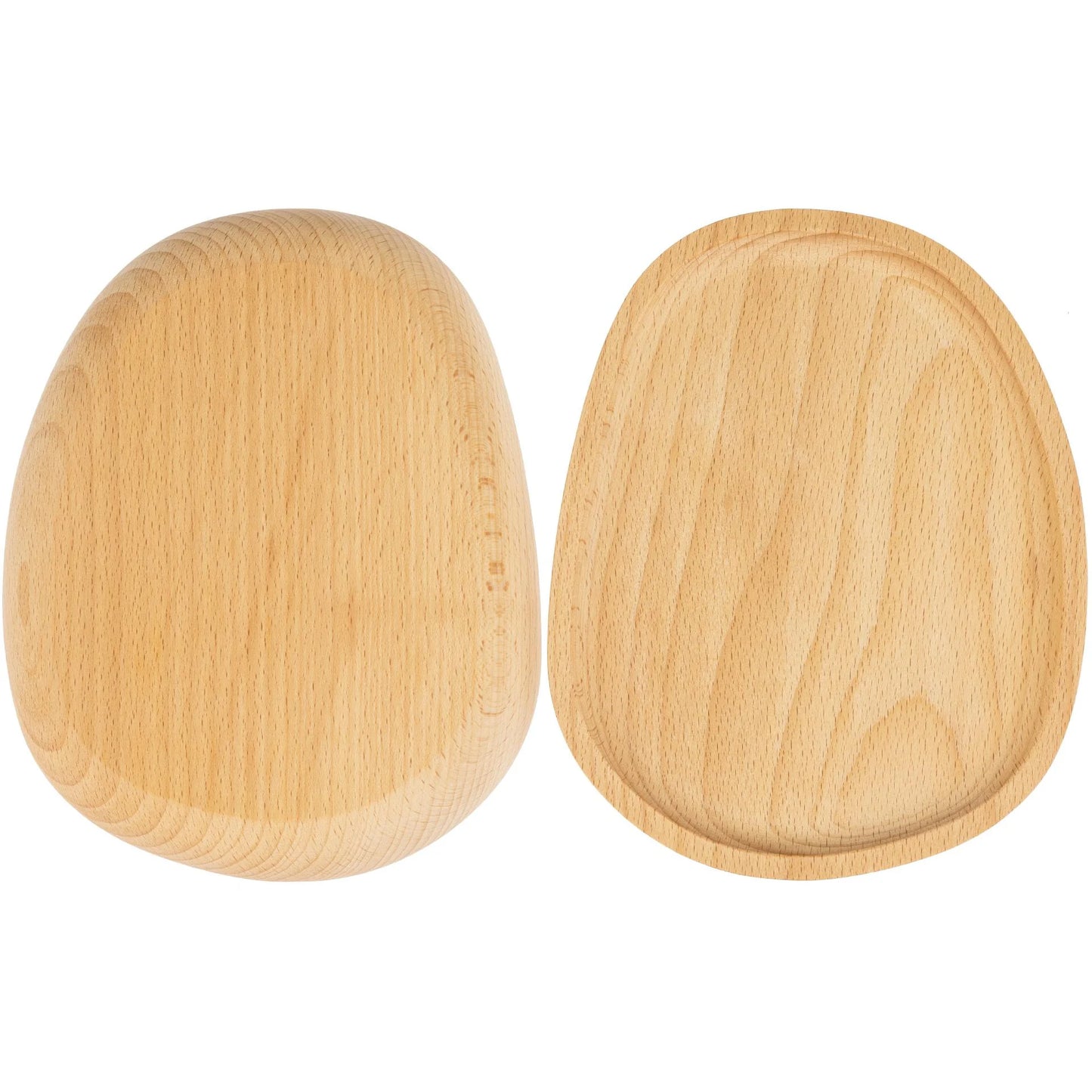Holzschale Buche – organisch & modern | FSC®-zertifiziert | 20 × 16 cm