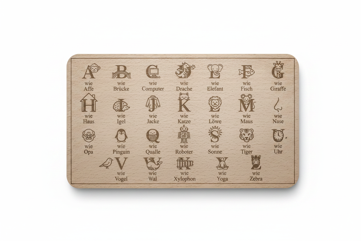 Vesper Brettchen ABC – Produktfoto