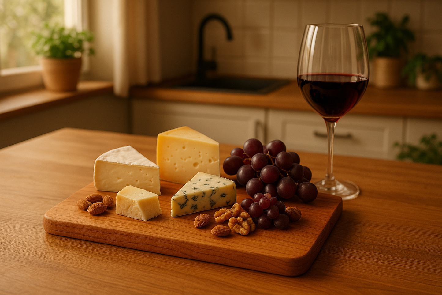 Vesper Brettchen in gemütlicher Küche