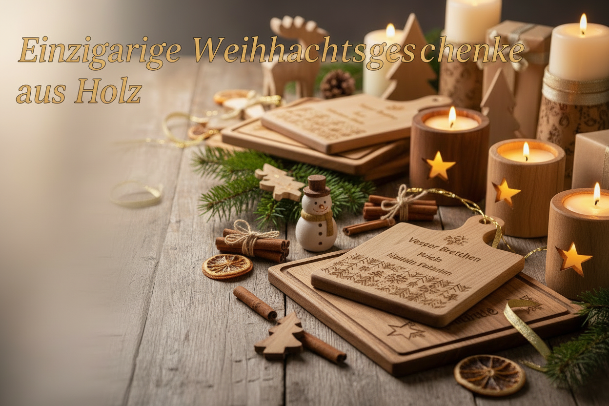 Einzigartige Weihnachtsgeschenke aus Holz und Metall