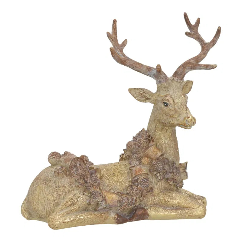 Hirsch liegend aus Poly B27 × H25 × T12 cm