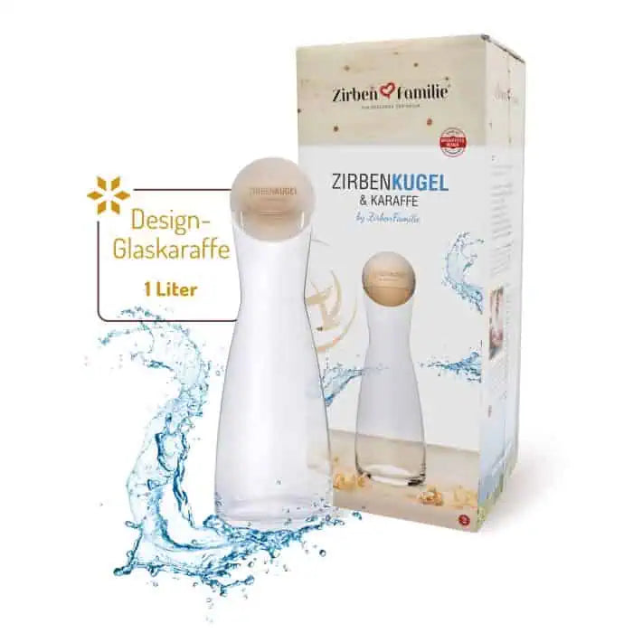 Original ZirbenKugel Set mit Spiegelau-Karaffe 1 l |