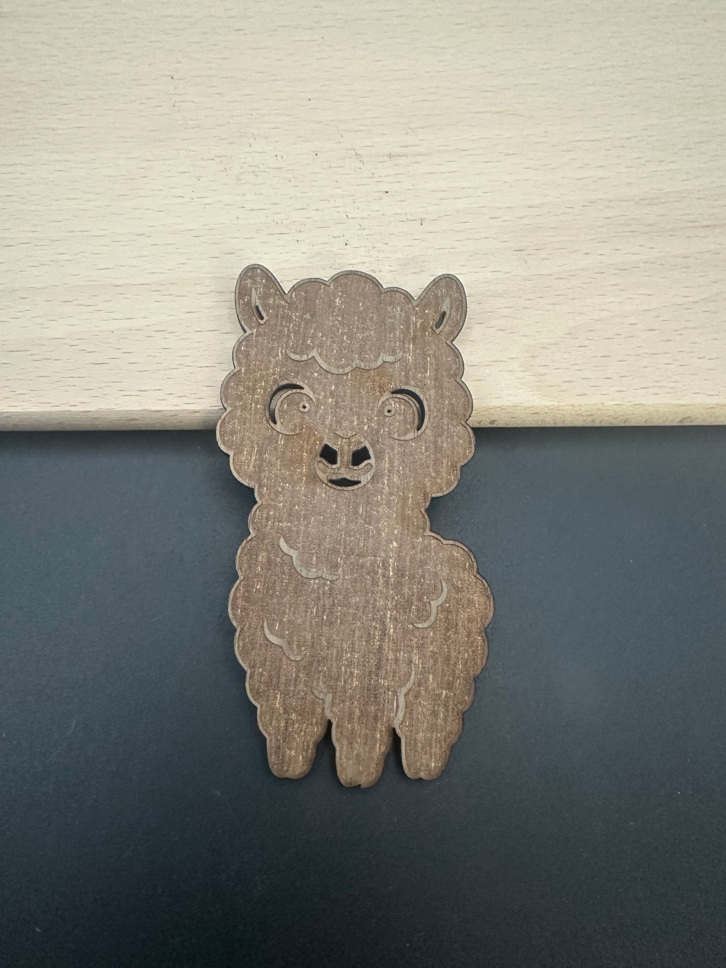 Holz Magnet Set Bauernhof aus Eiche – geölt mit Leinöl 7 teilig