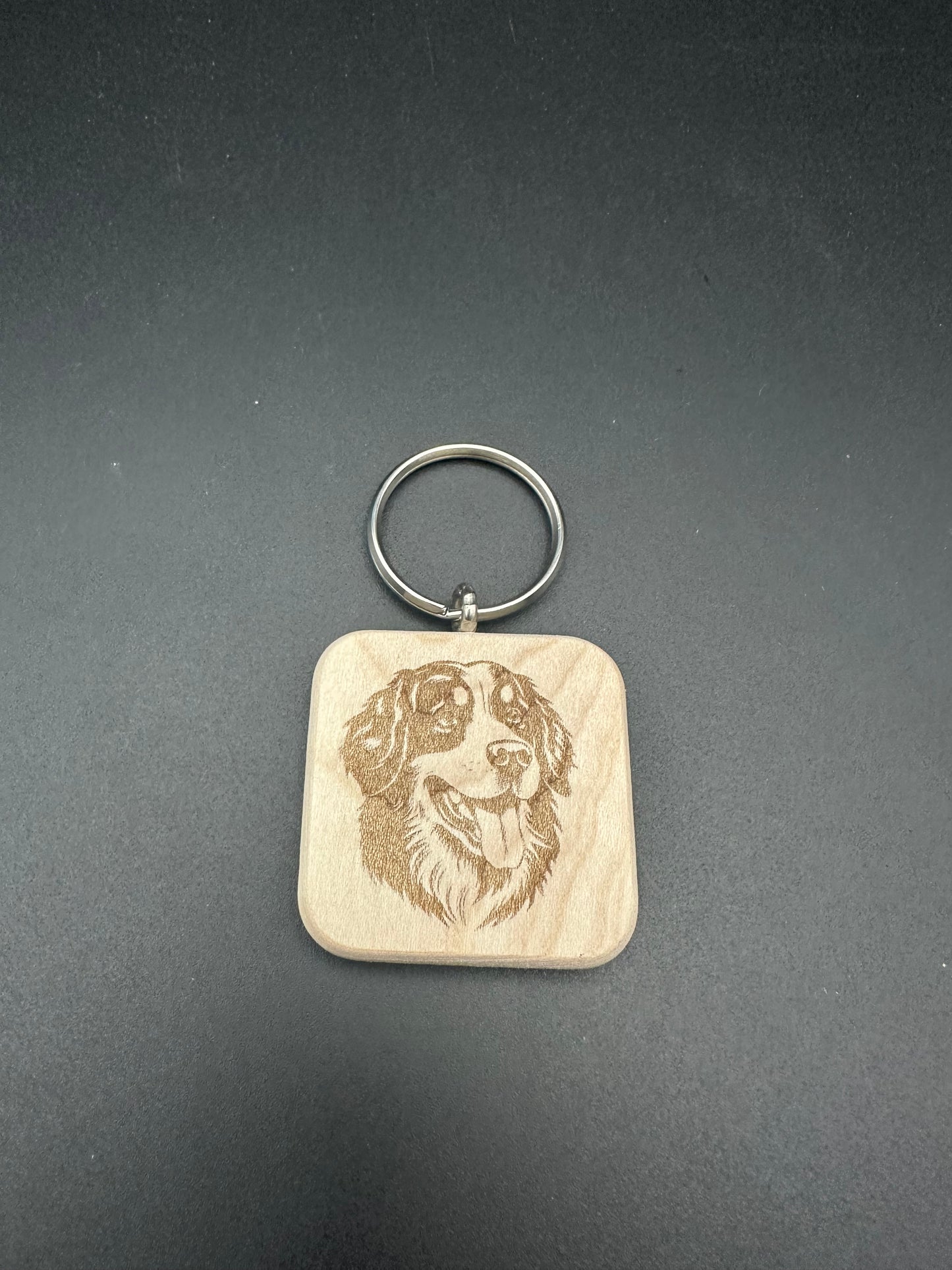 Holzschlüssel Anhänger Ahorn massiv Hunderassen