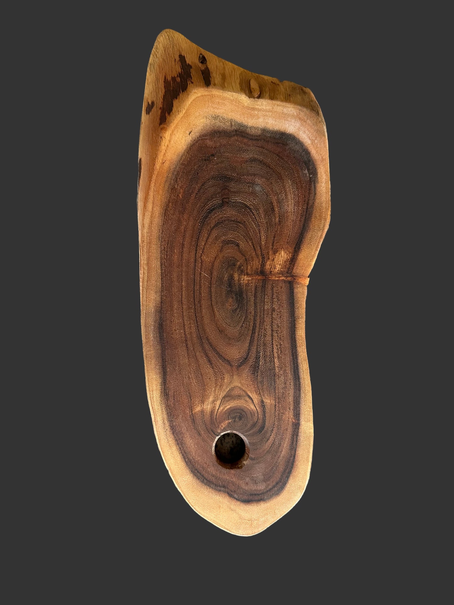 Baumscheibe Servierbrett Akazie Massiv mit Oliven Öl behandelt