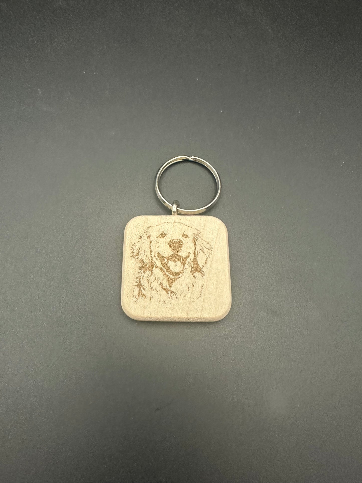 Holzschlüssel Anhänger Ahorn massiv Hunderassen