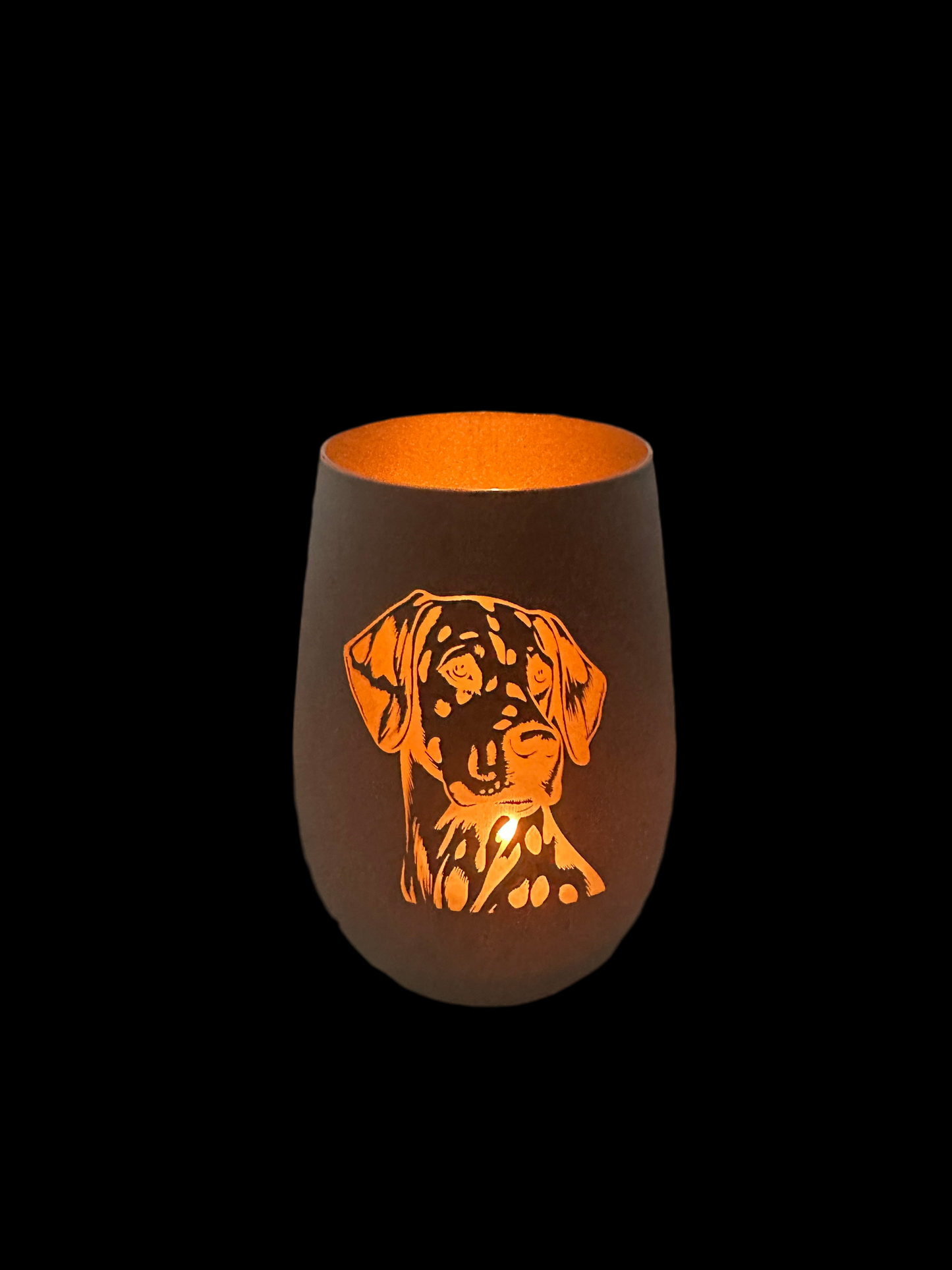 Windlicht Glas „Dalmatiner“