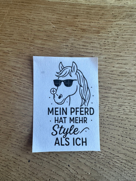 Vesper Brettchen Buche massiv 260x150mm Pferde Liebhaber geölt