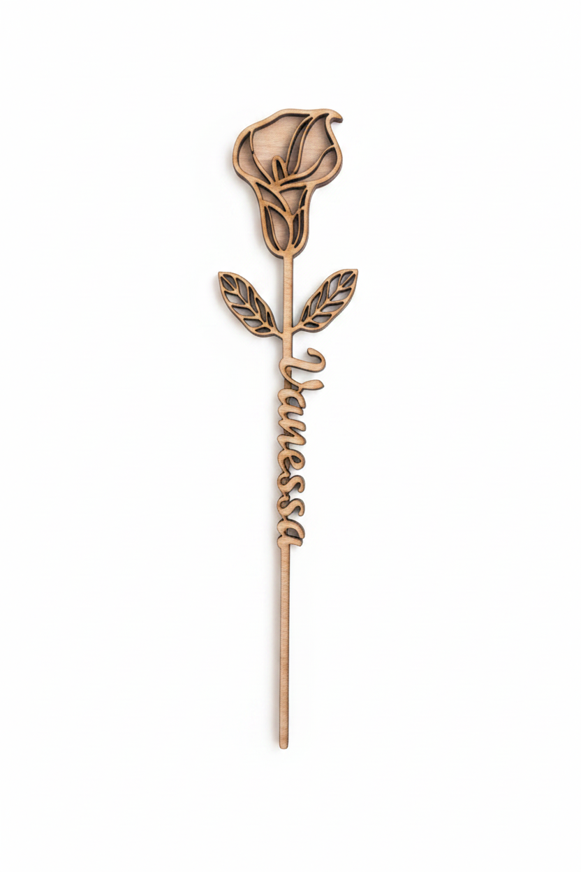 3D Blume Rose Vanessa freigestellt