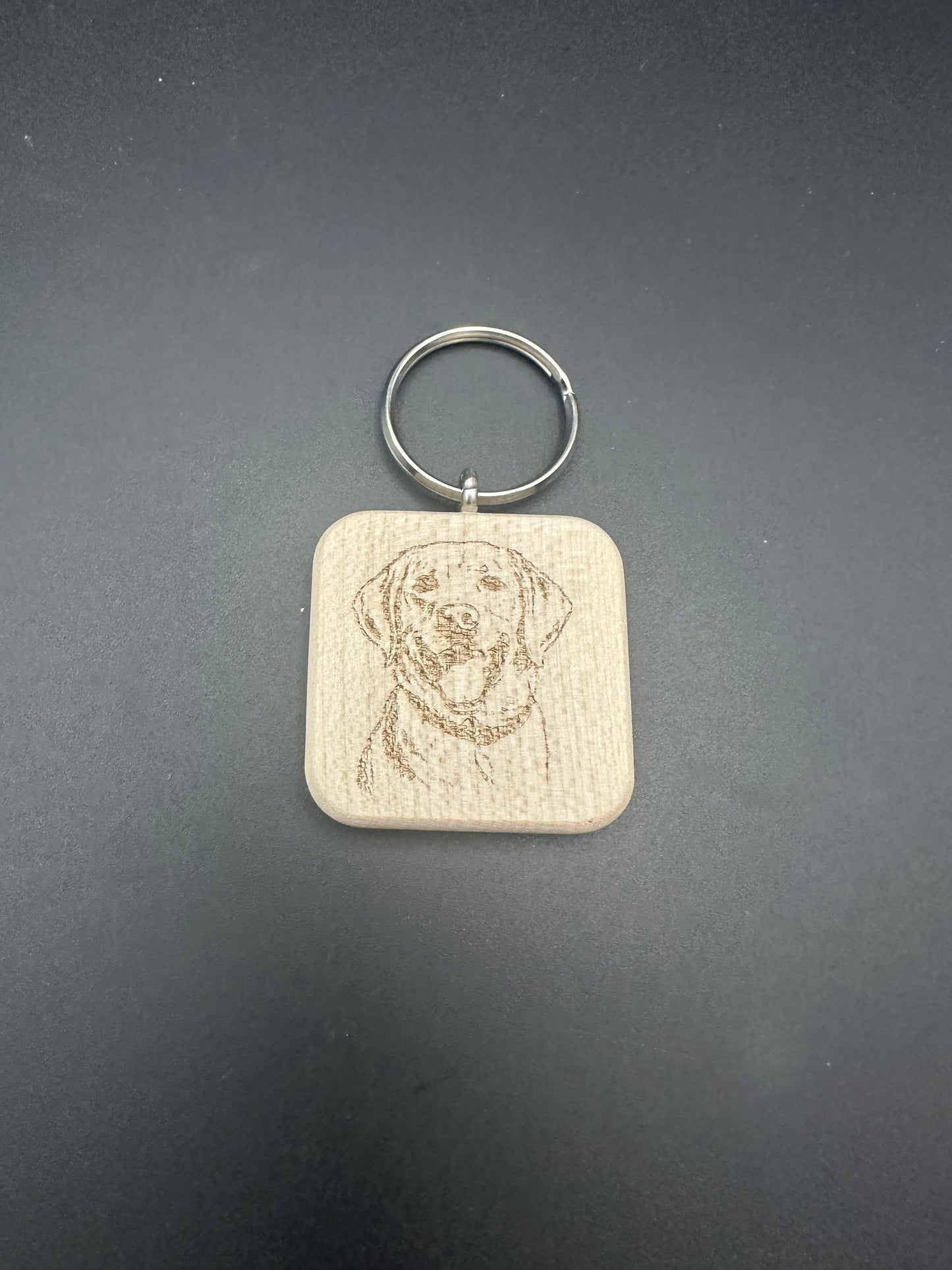 Holzschlüssel Anhänger Ahorn massiv Hunderassen