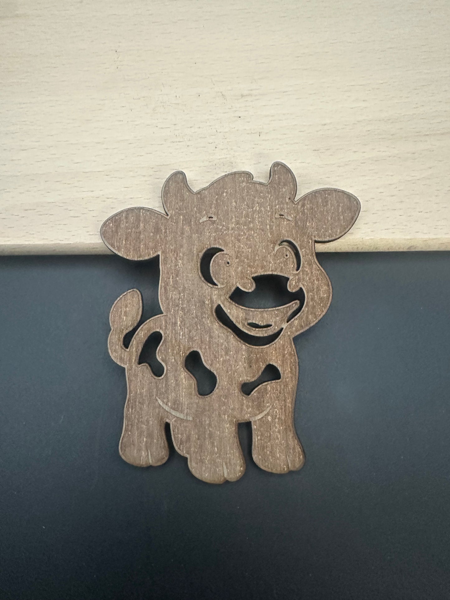 Holz Magnet Set Bauernhof aus Eiche – geölt mit Leinöl 7 teilig