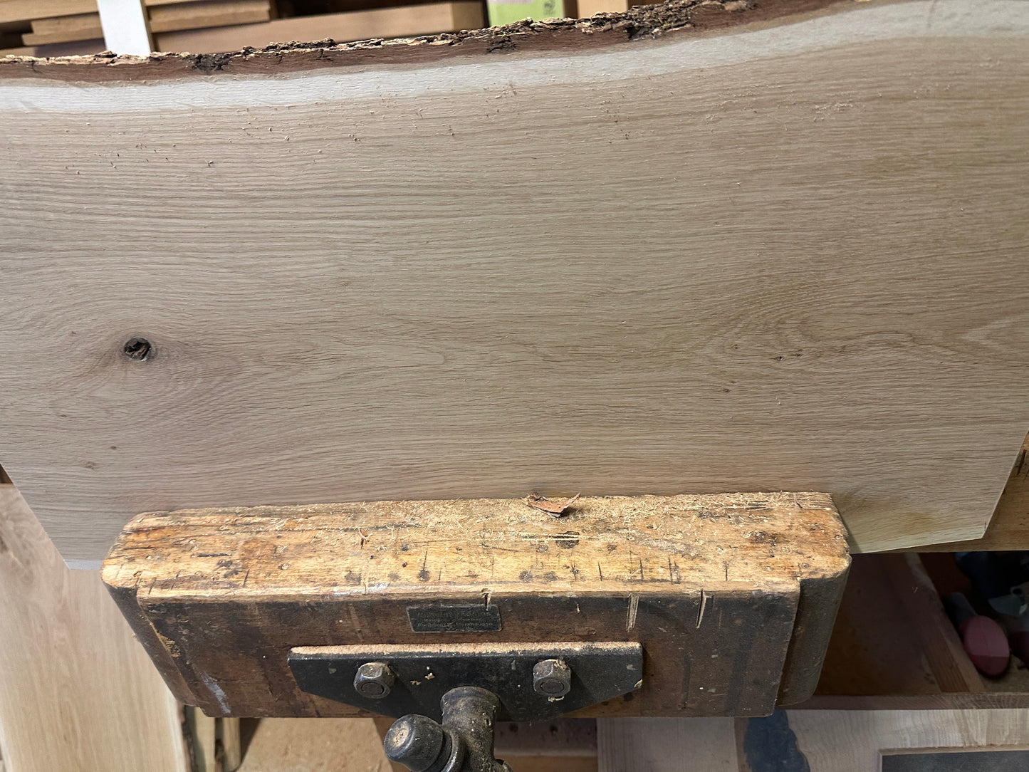 Raclette Board / Raclette Tisch massiv Eiche mit Waldkante / ohne Waldkante