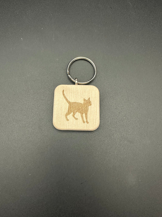 Holzschlüssel Anhänger Tiermotive Ahorn massiv