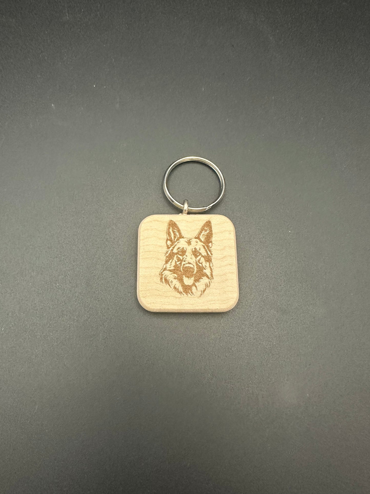 Holzschlüssel Anhänger Ahorn massiv Hunderassen
