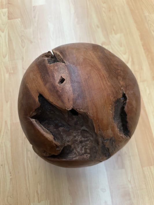 Holz Teak Kugel Massiv ca. 300mm Durchmesser ein Traum