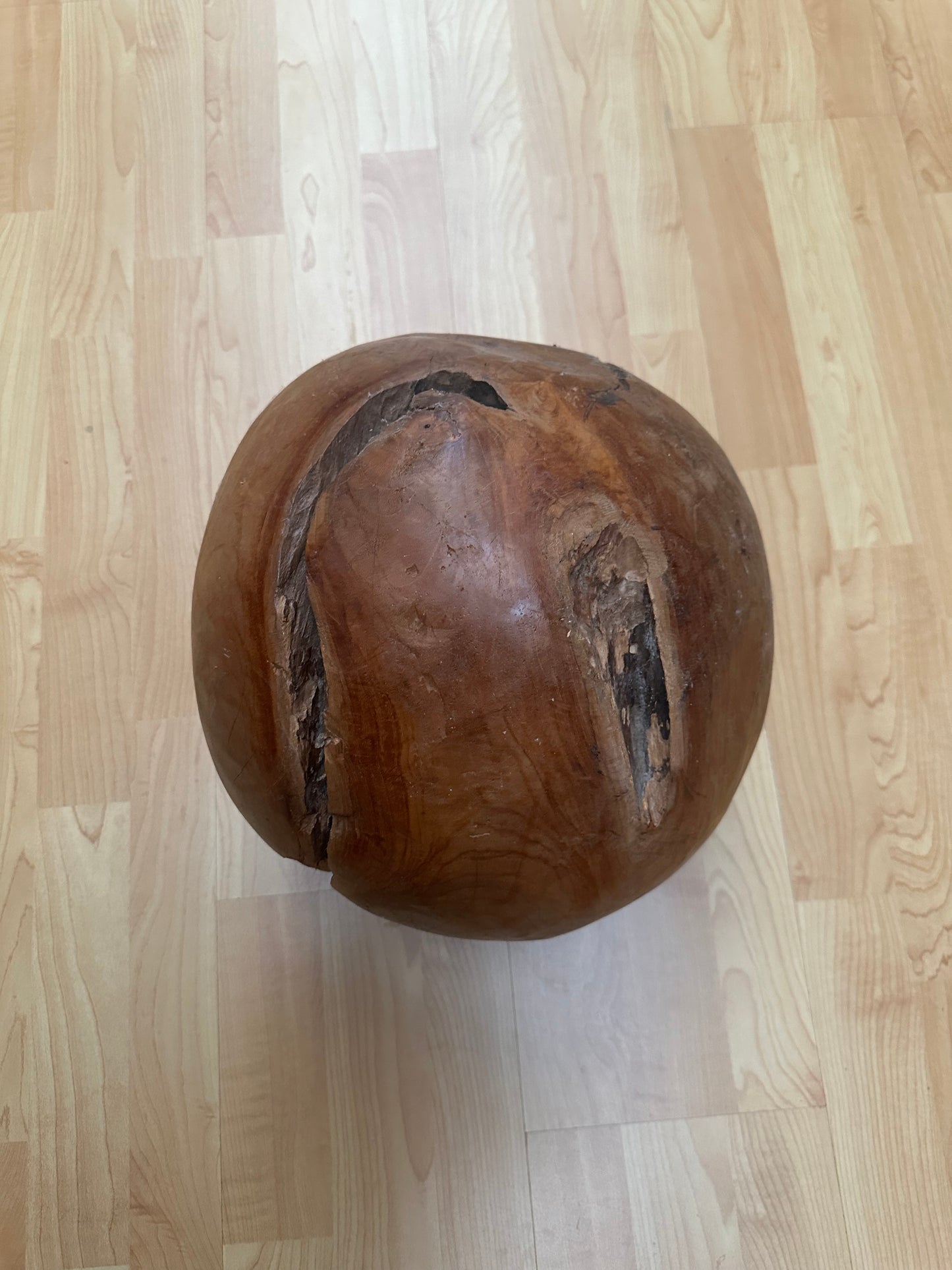 Holz Teak Kugel Massiv ca. 300mm Durchmesser ein Traum