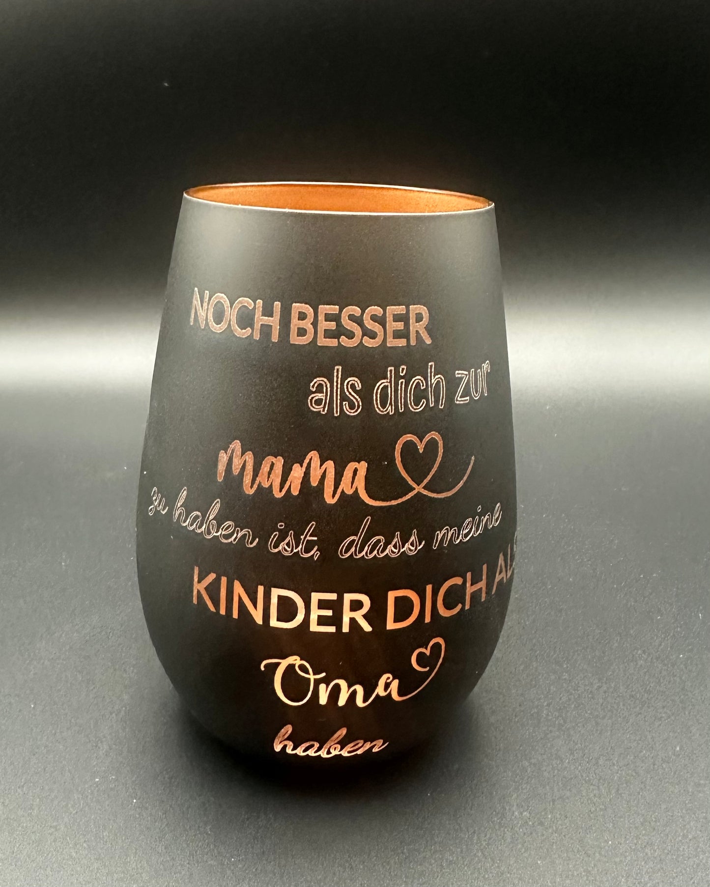 Stölzle Windlicht Glas „Mama / Oma"