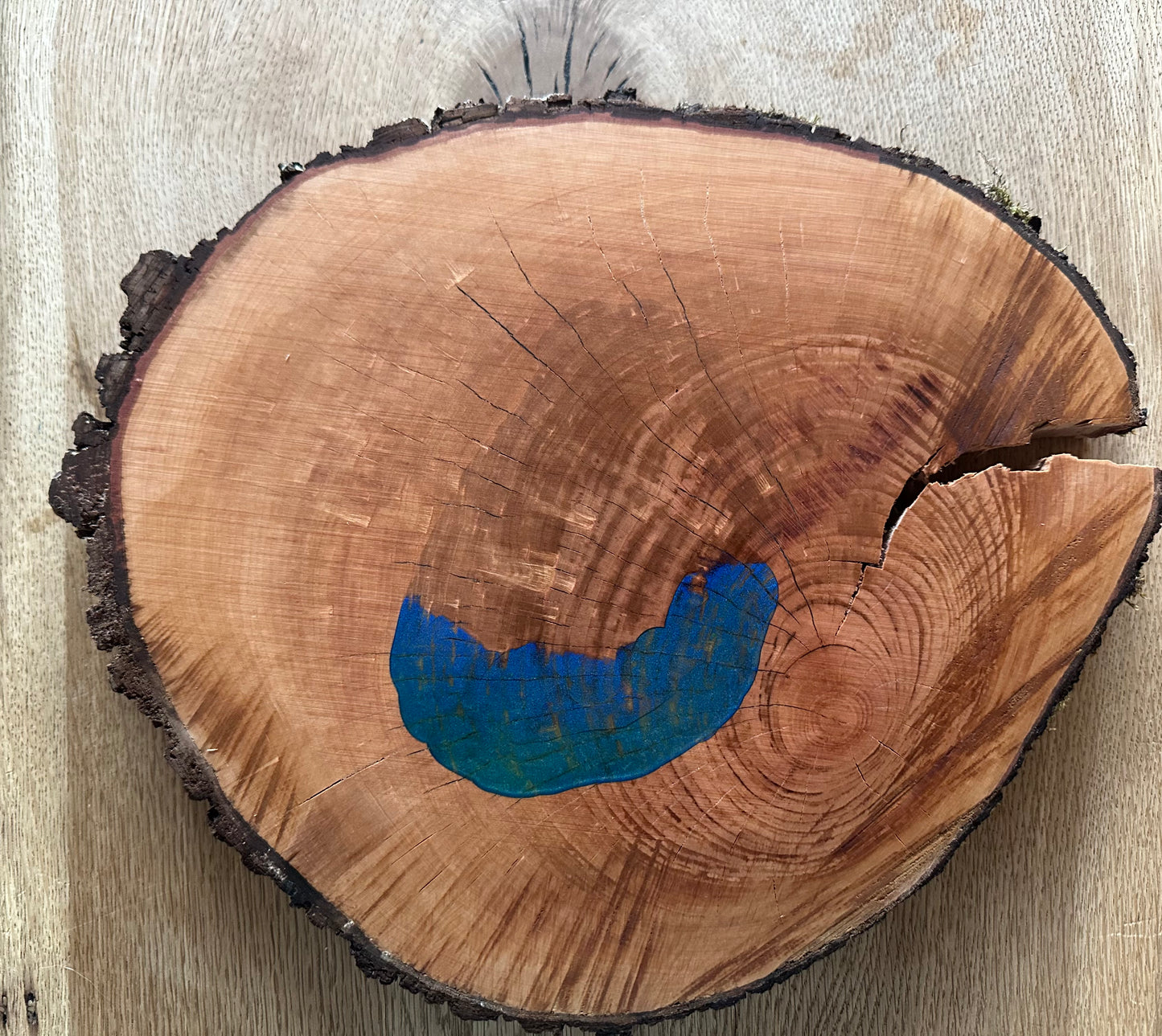 Baumscheibe massiv Traumhafte Eiche 280mm 30mm Stärke