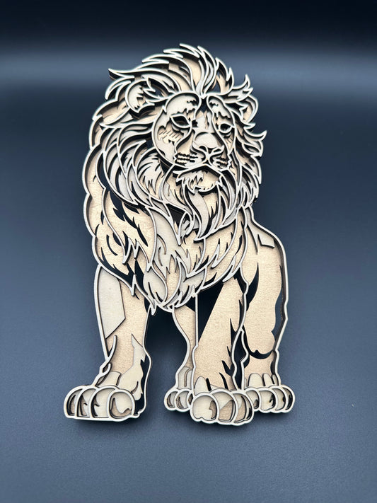 Wandbild 3d „Löwe“